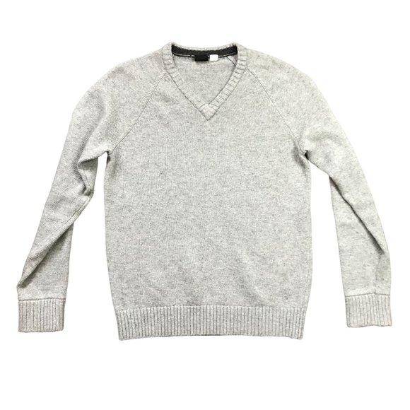 Urban Outfitters BDG Wool Blend‎ V-Neck Sweater Men's Medium Gray Long Sleeve - Picture 1 of 8